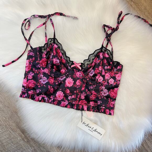 For Love & Lemons Floral Bustier NWT - Picture 1 of 4